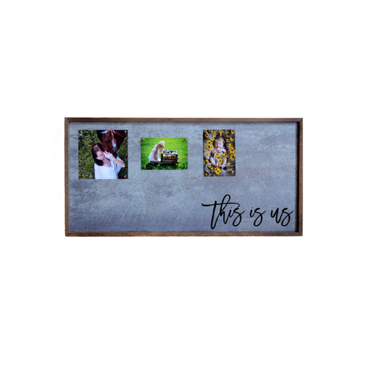 12x24 Magnetic Photo Frame with 10 magnet pins - Horizontal - #EH0212