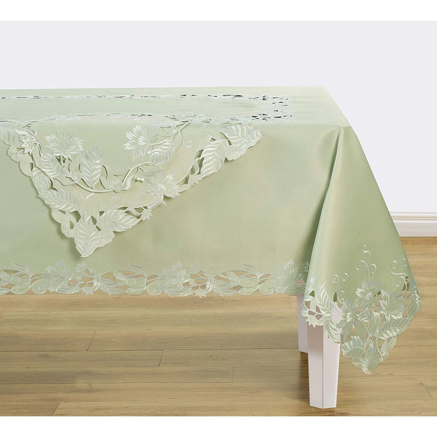 Table Cloth Cover Rectangle with Embroidery - ECRU - #EH-0408