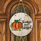 Thankful and Blessed Circle Door Hanger
